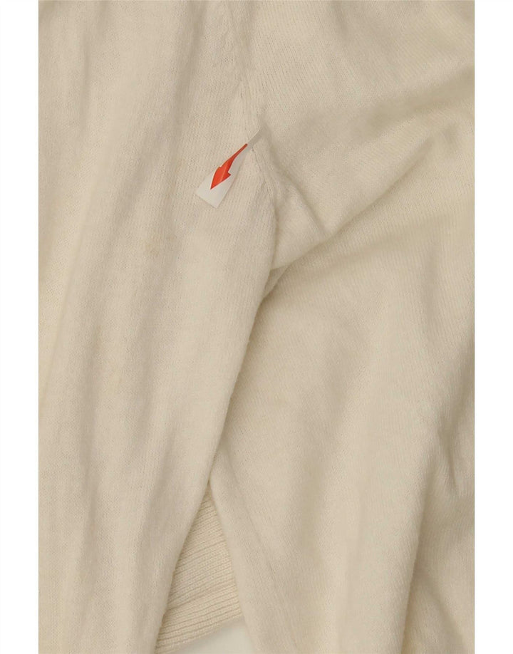 Gap Womens Cardigan Sweater UK 12 Medium White Cotton