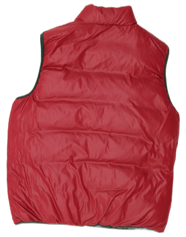 North Sails Mens Reversible Padded Gilet UK 38 Medium Green Polyamide