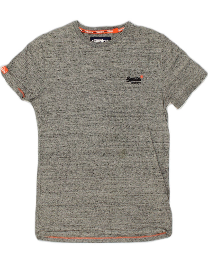 SUPERDRY Mens T-Shirt Top XS Grey Flecked Cotton | Vintage Superdry | Thrift | Second-Hand Superdry | Used Clothing | Messina Hembry 