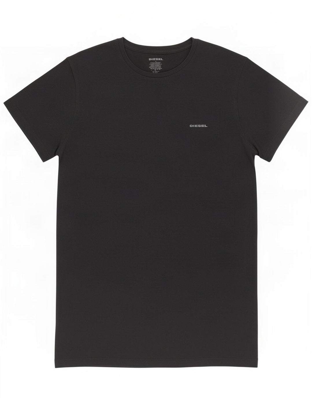 Diesel Mens T-Shirt Top Large Black Cotton