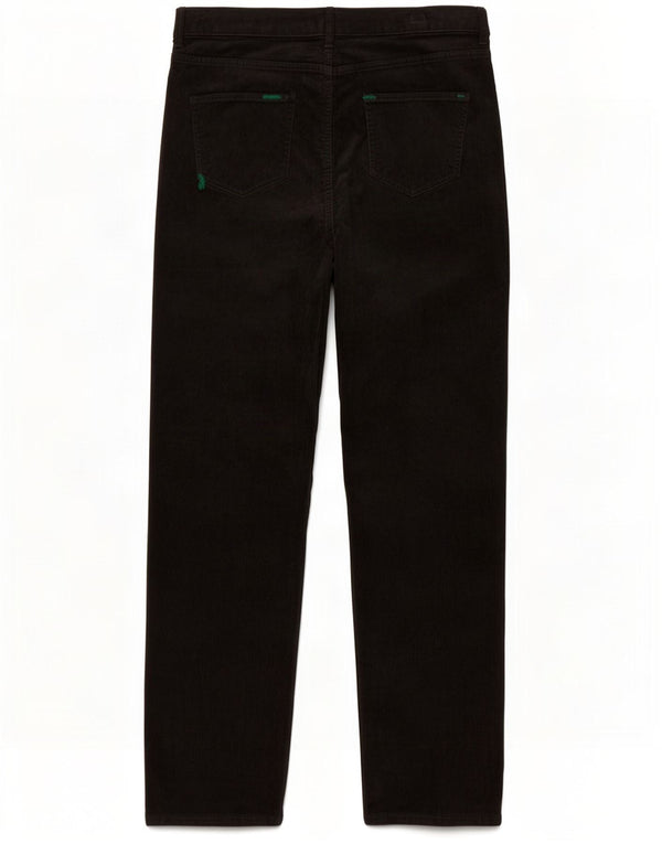 Marks & Spencer Womens Straight Corduroy Trousers UK 16 Large W36 L32 Black