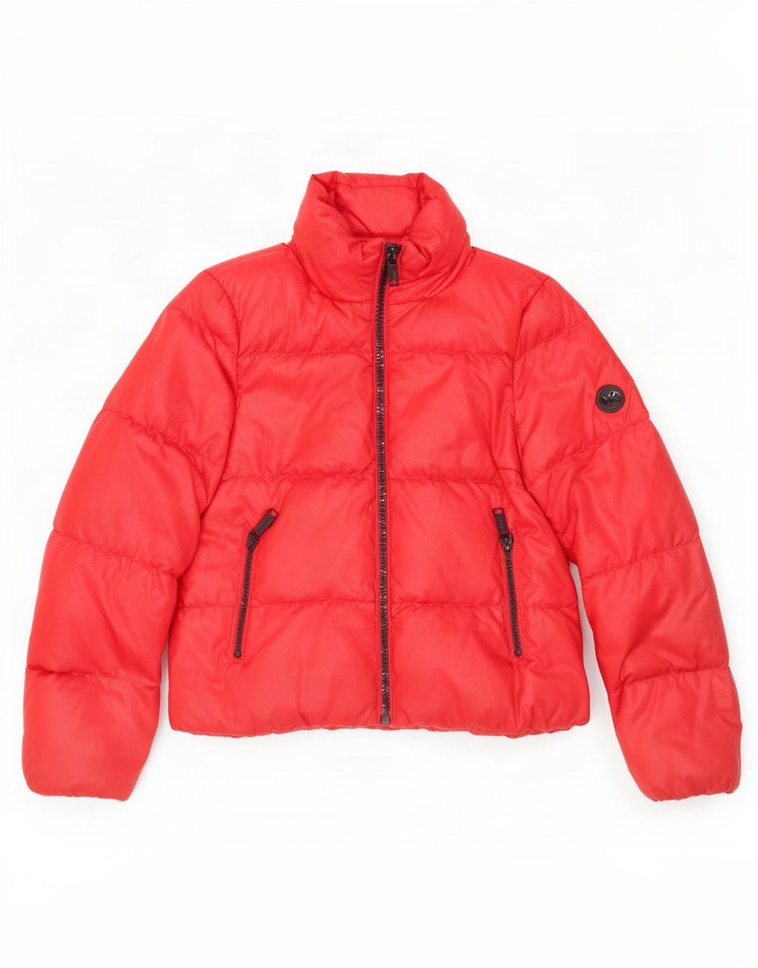 Michael Kors Womens Padded Jacket UK 10 Small Red Polyester