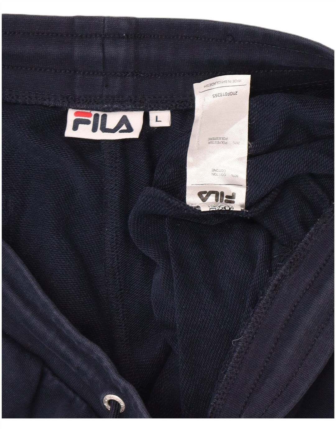 Fila Mens Graphic Sport Shorts Large  Navy Blue Cotton