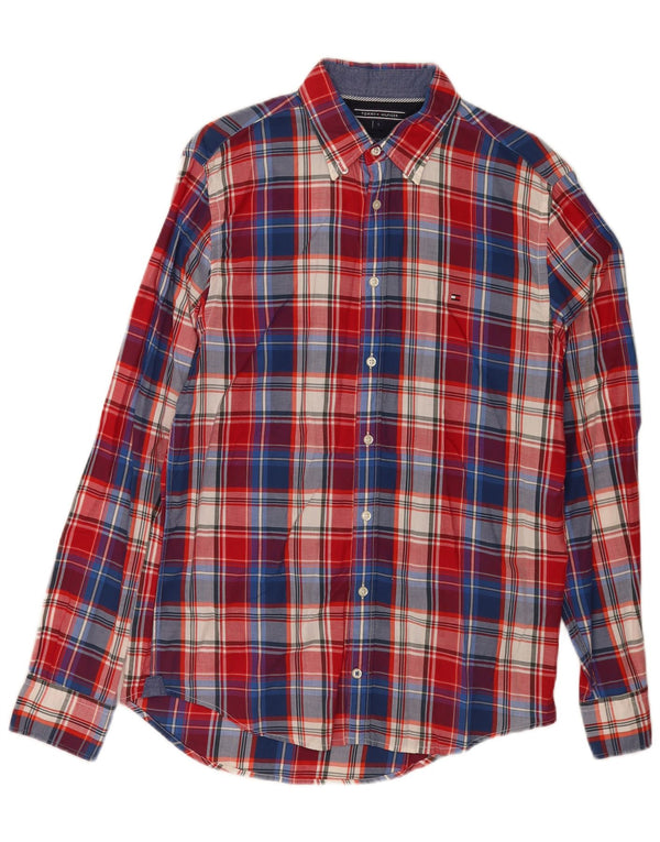 Tommy Hilfiger Mens New York Fit Shirt Small Multicoloured Check Cotton
