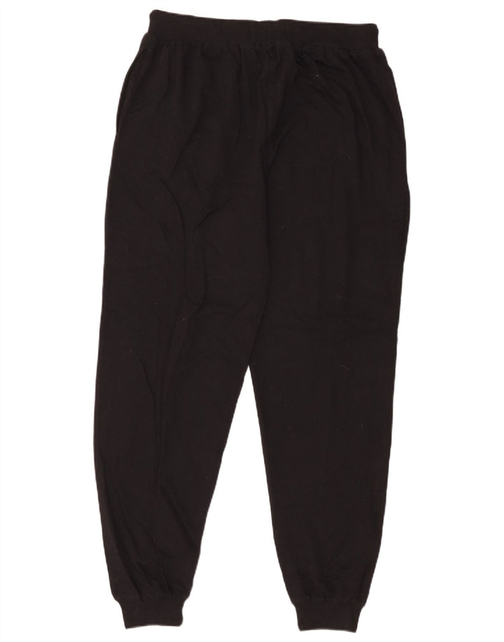 Dkny Mens Graphic Tracksuit Trousers Joggers Medium Black Cotton