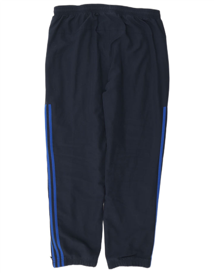 Adidas Mens Tracksuit Trousers Joggers Large Navy Blue Polyester