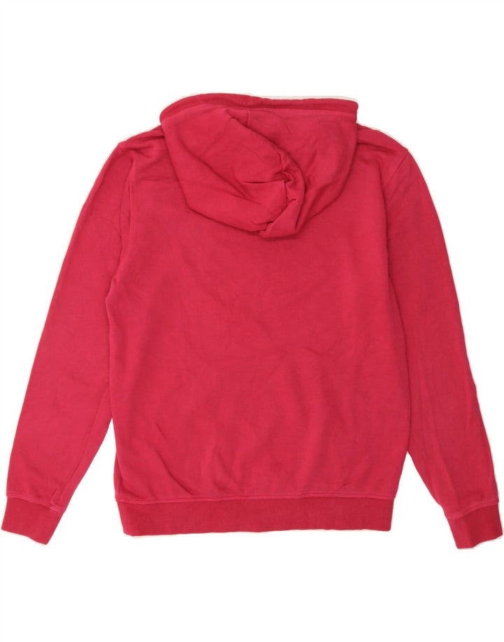PENGUIN Womens Hoodie Jumper UK 14 Medium Pink Cotton Vintage Penguin and Second-Hand Penguin from Messina Hembry 