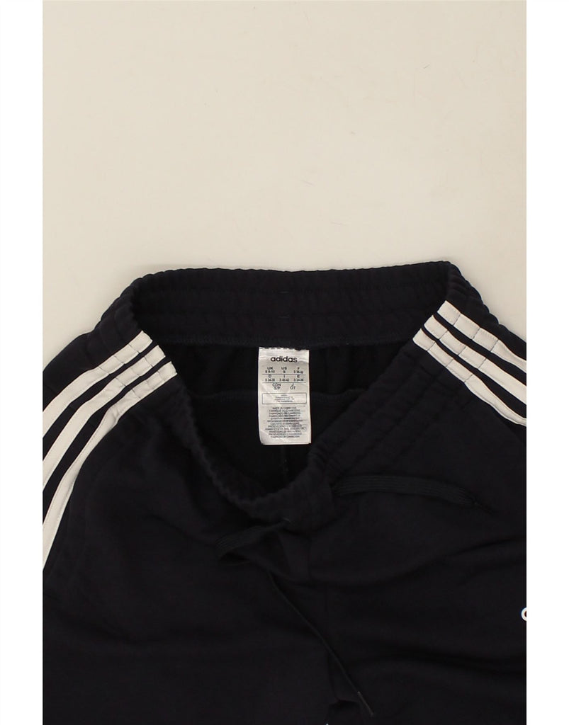 ADIDAS Womens Tracksuit Trousers Joggers UK 8 Small Navy Blue Cotton Vintage Adidas and Second-Hand Adidas from Messina Hembry 