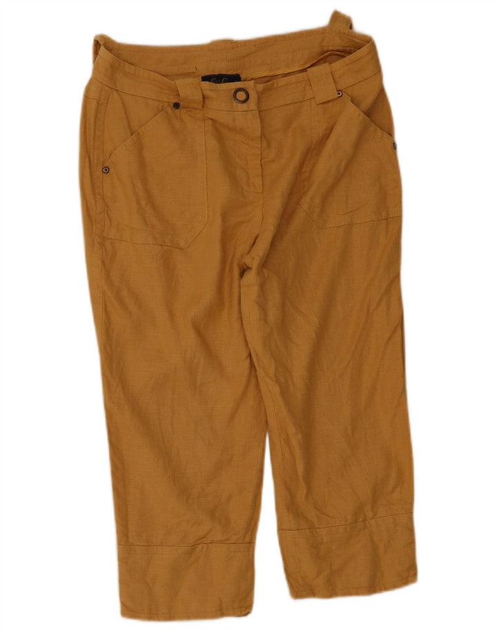 Luisa Spagnoli Womens Capri Trousers IT 44 Medium W34 L18 Beige