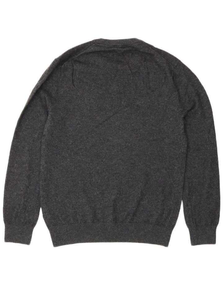 Cos Mens Crew Neck Jumper Sweater Medium Grey Wool