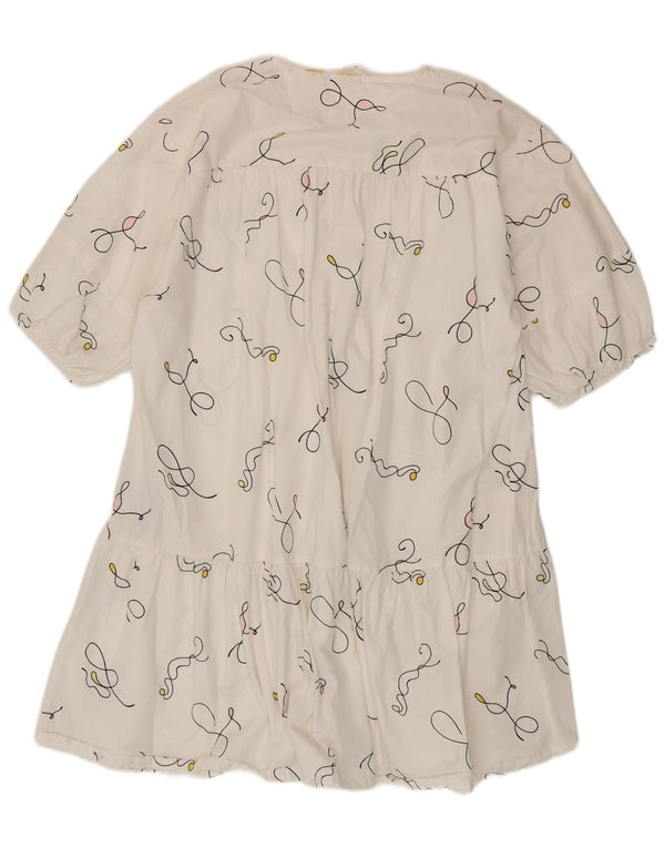 Levi's Womens Abstract Pattern Oversized Tent Dress UK 14 Medium White