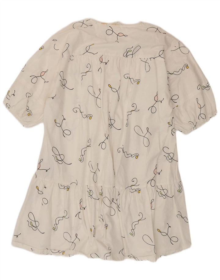 Levi's Womens Abstract Pattern Oversized Tent Dress UK 14 Medium White