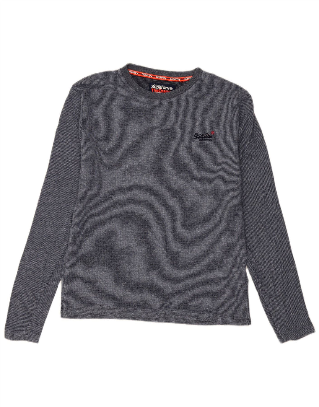 Superdry Mens Top Long Sleeve Medium Blue Cotton