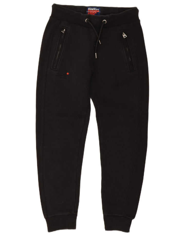 Superdry Mens Tracksuit Trousers Joggers Small  Black Cotton