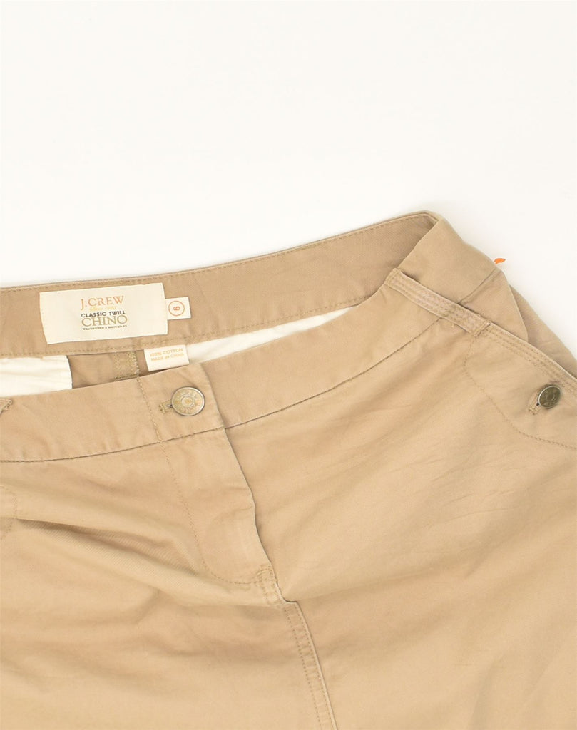 J. CREW Womens Chino Classic Fit Straight Skirt US 6 Medium W33 Beige | Vintage J. Crew | Thrift | Second-Hand J. Crew | Used Clothing | Messina Hembry 