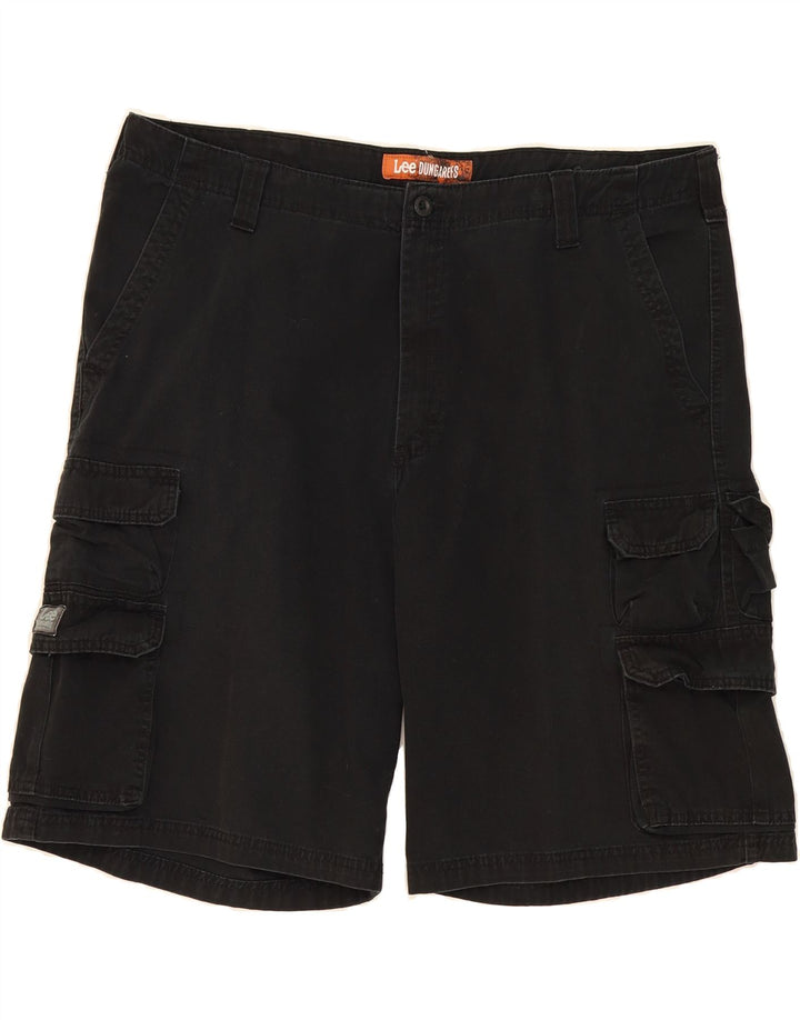 LEE Mens Dungarees Cargo Shorts W42 2XL Black Cotton Vintage Lee and Second-Hand Lee from Messina Hembry 