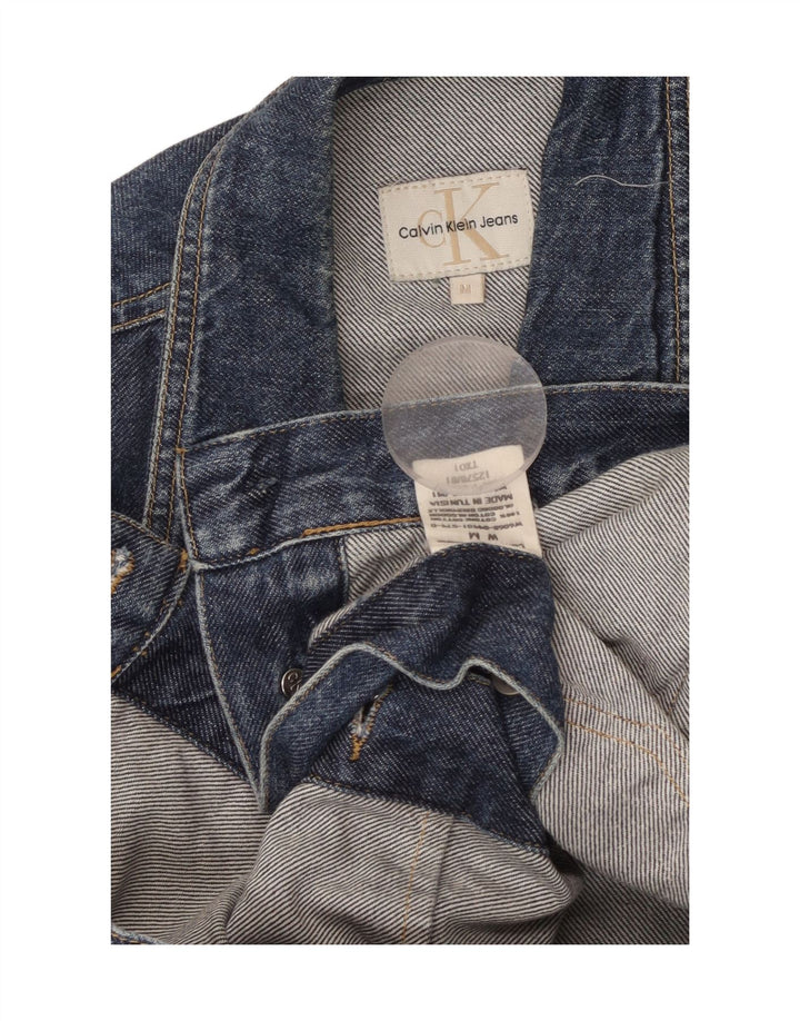 CALVIN KLEIN JEANS Womens Denim Jacket UK 14 Medium Blue Cotton