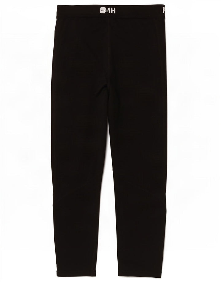 Nike Womens Dri Fit Graphic Leggings UK 12 Medium Black Polyester