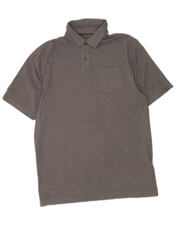 Under Armour Mens Heat Gear Polo Shirt Medium Grey Cotton