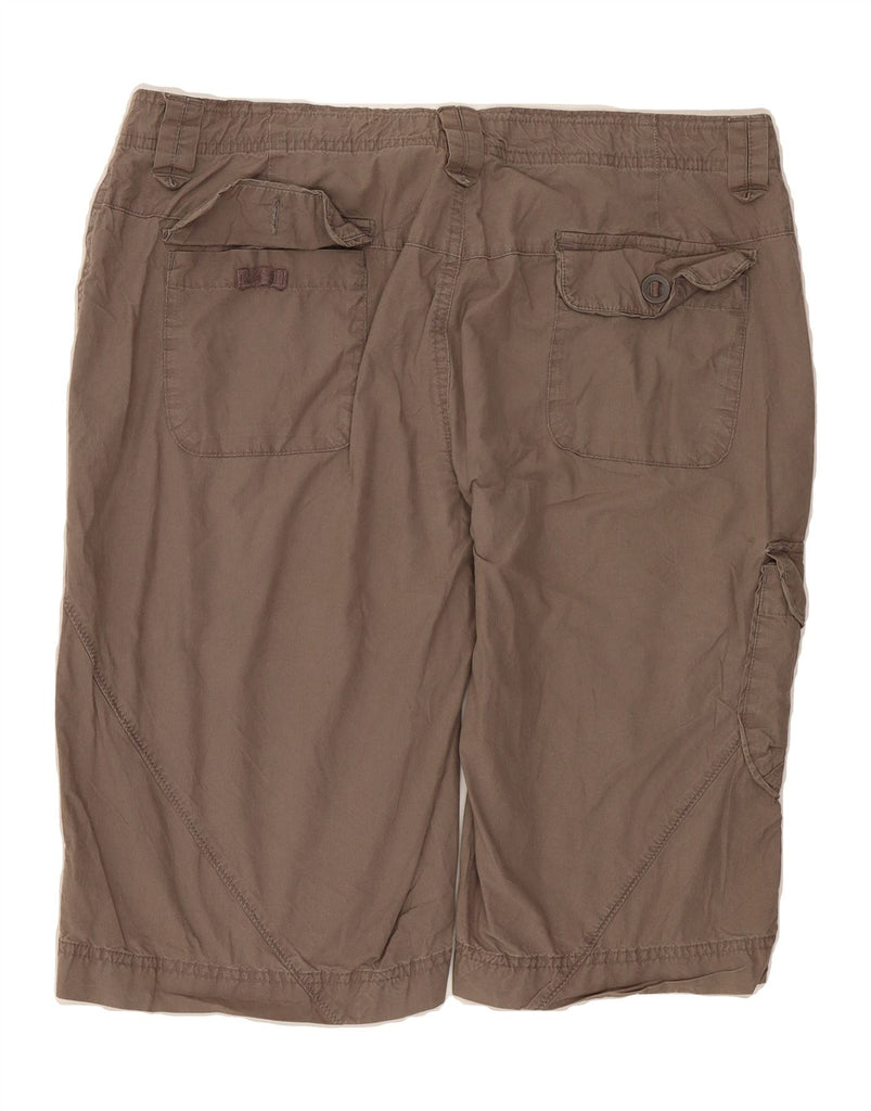COLUMBIA Womens Cargo Shorts US 12 Large W34  Brown Cotton Vintage Columbia and Second-Hand Columbia from Messina Hembry 