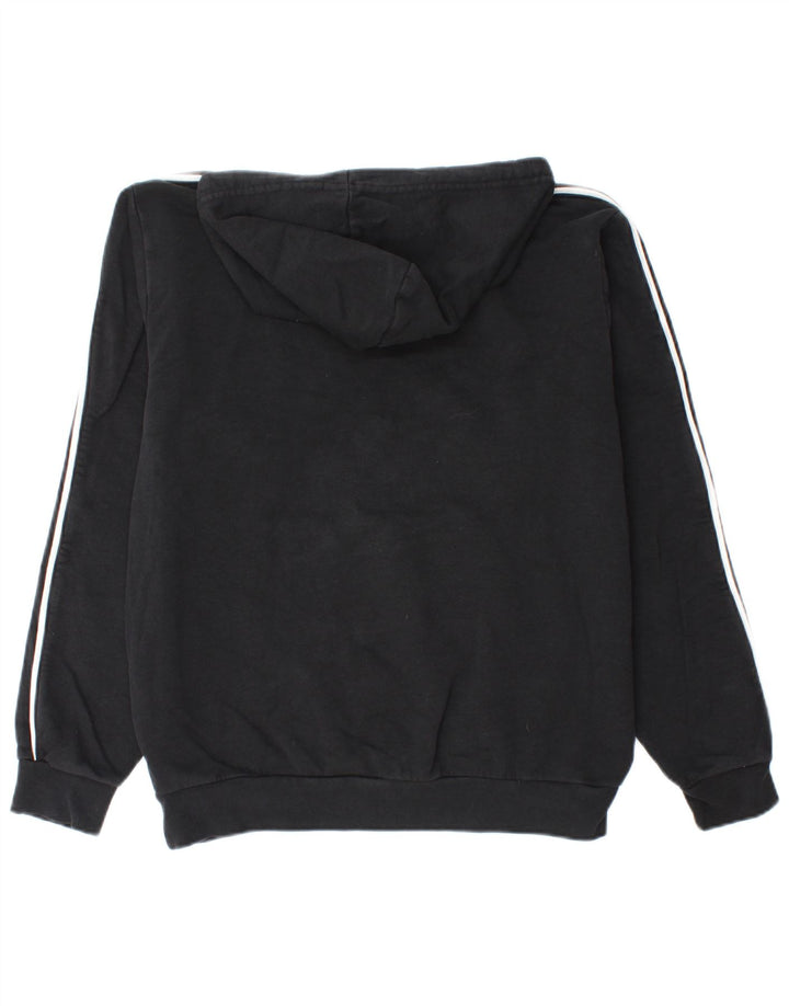 KAPPA Mens Hoodie Jumper Medium Black Cotton