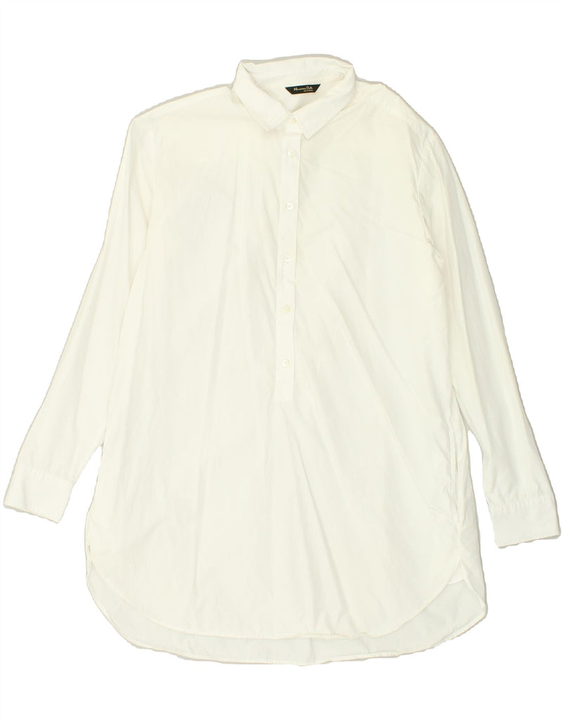 MASSIMO DUTTI Womens Shirt US 8 Medium White | Vintage Massimo Dutti | Thrift | Second-Hand Massimo Dutti | Used Clothing | Messina Hembry 