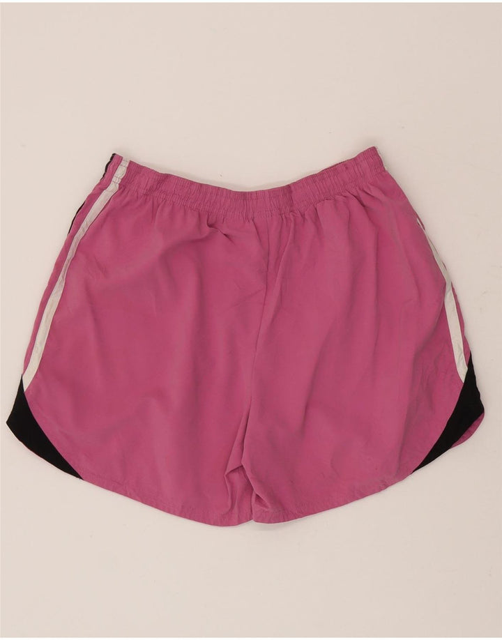 Nike Womens Sport Shorts US 8/10 Medium  Pink Colourblock Polyester