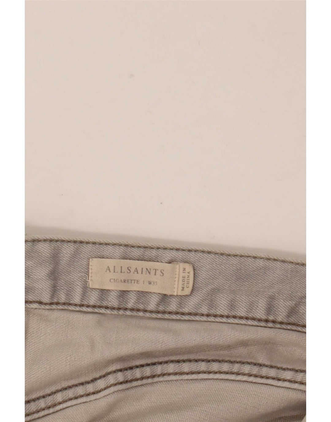 All Saints Mens Cigarette Skinny Jeans W35 L31 Grey