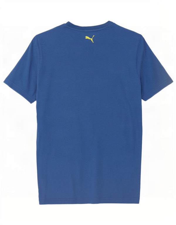 Puma Mens Graphic T-Shirt Top Large Blue