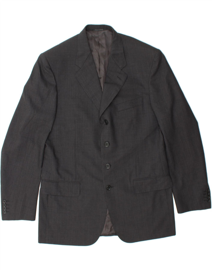 PIERRE CARDIN Mens 4 Button Blazer Jacket IT 52 XL Grey Wool Vintage Pierre Cardin and Second-Hand Pierre Cardin from Messina Hembry 