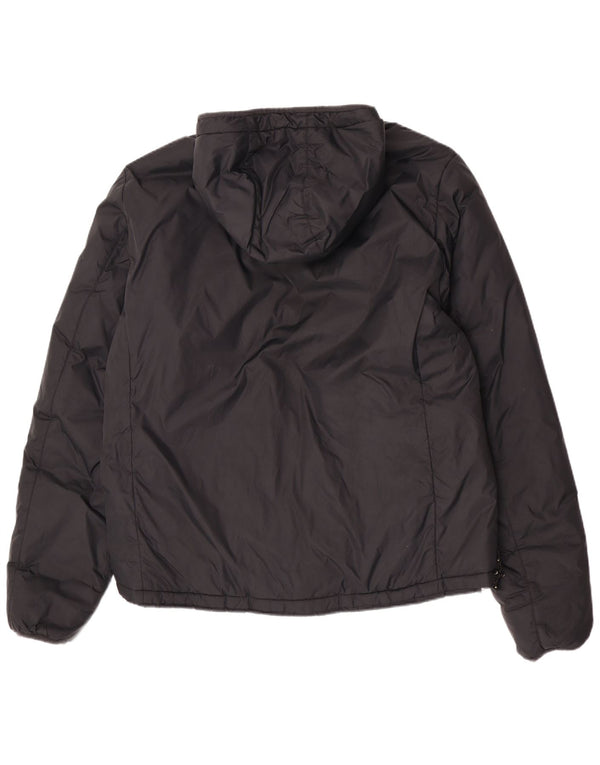 Mistral Mens Hooded Reversible Windbreaker Jacket UK 42 XL Black Polyamide