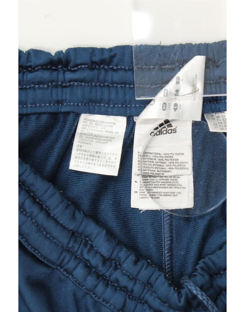 ADIDAS Mens Tracksuit Trousers UK 36/38 Small Navy Blue Polyester Vintage Adidas and Second-Hand Adidas from Messina Hembry 