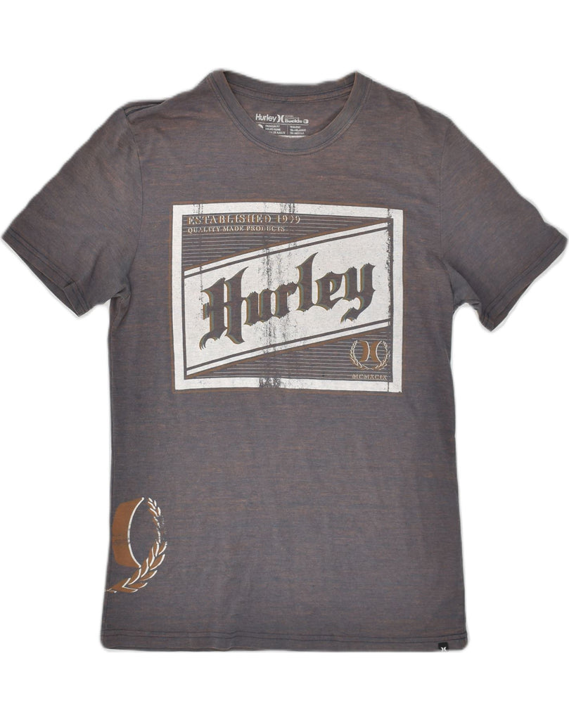 HURLEY Mens Graphic Premium Fit Graphic T-Shirt Top Large Brown Flecked | Vintage Hurley | Thrift | Second-Hand Hurley | Used Clothing | Messina Hembry 