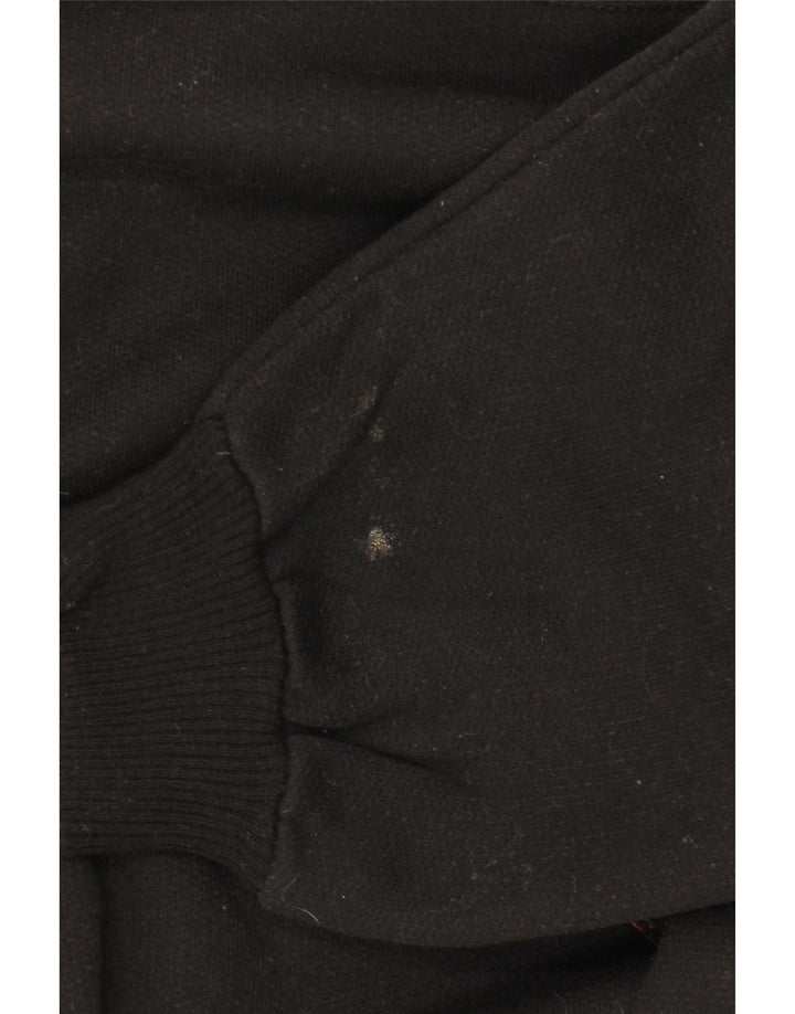 Vintage Mens Graphic Sweatshirt Jumper XL Black Cotton