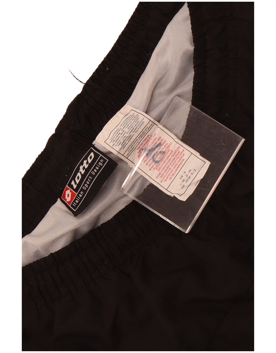 Lotto Mens Sport Shorts UK 36/38 Small Black Polyester