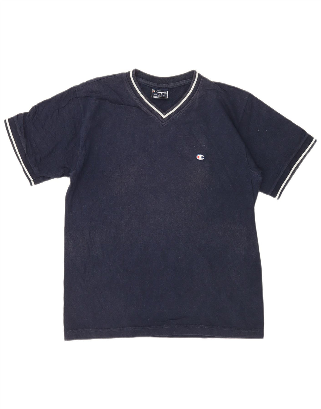 Champion Mens T-Shirt Top Small Navy Blue