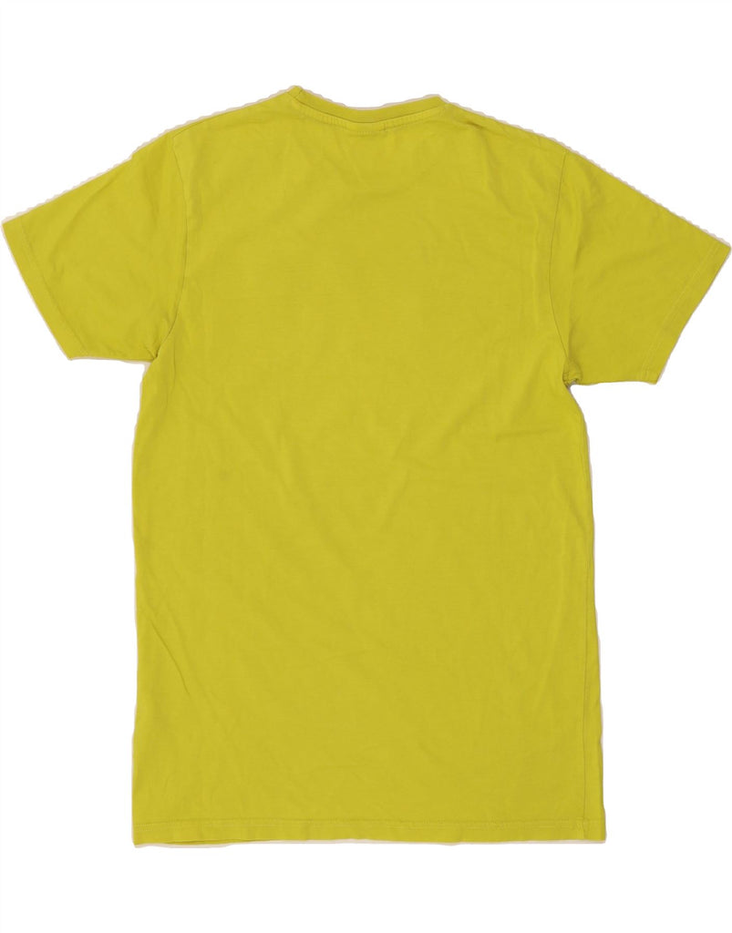 ELLESSE Mens Graphic T-Shirt Top Small Yellow Cotton Vintage Ellesse and Second-Hand Ellesse from Messina Hembry 