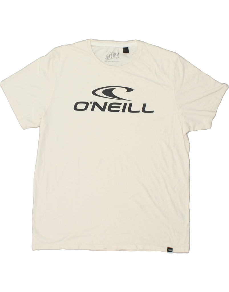 O'NEILL Womens Graphic T-Shirt Top UK 18 XL White Cotton | Vintage O'Neill | Thrift | Second-Hand O'Neill | Used Clothing | Messina Hembry 