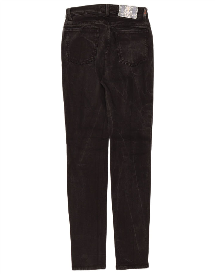 Trussardi Womens Straight Jeans W26 L31 Black Cotton