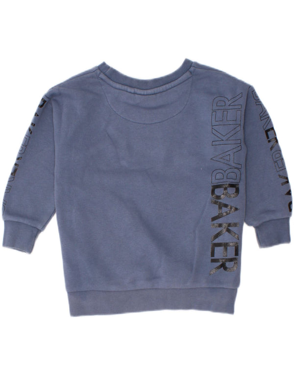 Ted Baker Baby Boys Graphic Sweatshirt Jumper 18-24 Months Navy Blue Cotton