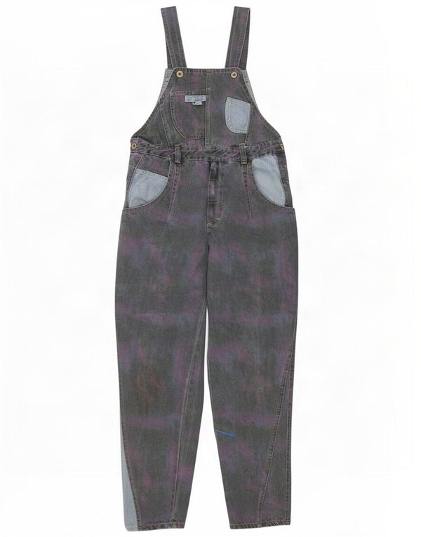 Vintage Womens Dungarees Jeans W32 L30 Multicoloured Tie Dye