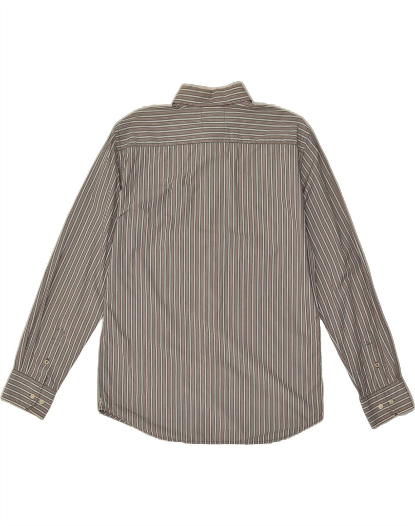 MARC O'POLO Mens Shirt Large Grey Striped Vintage Marc O'Polo and Second-Hand Marc O'Polo from Messina Hembry 