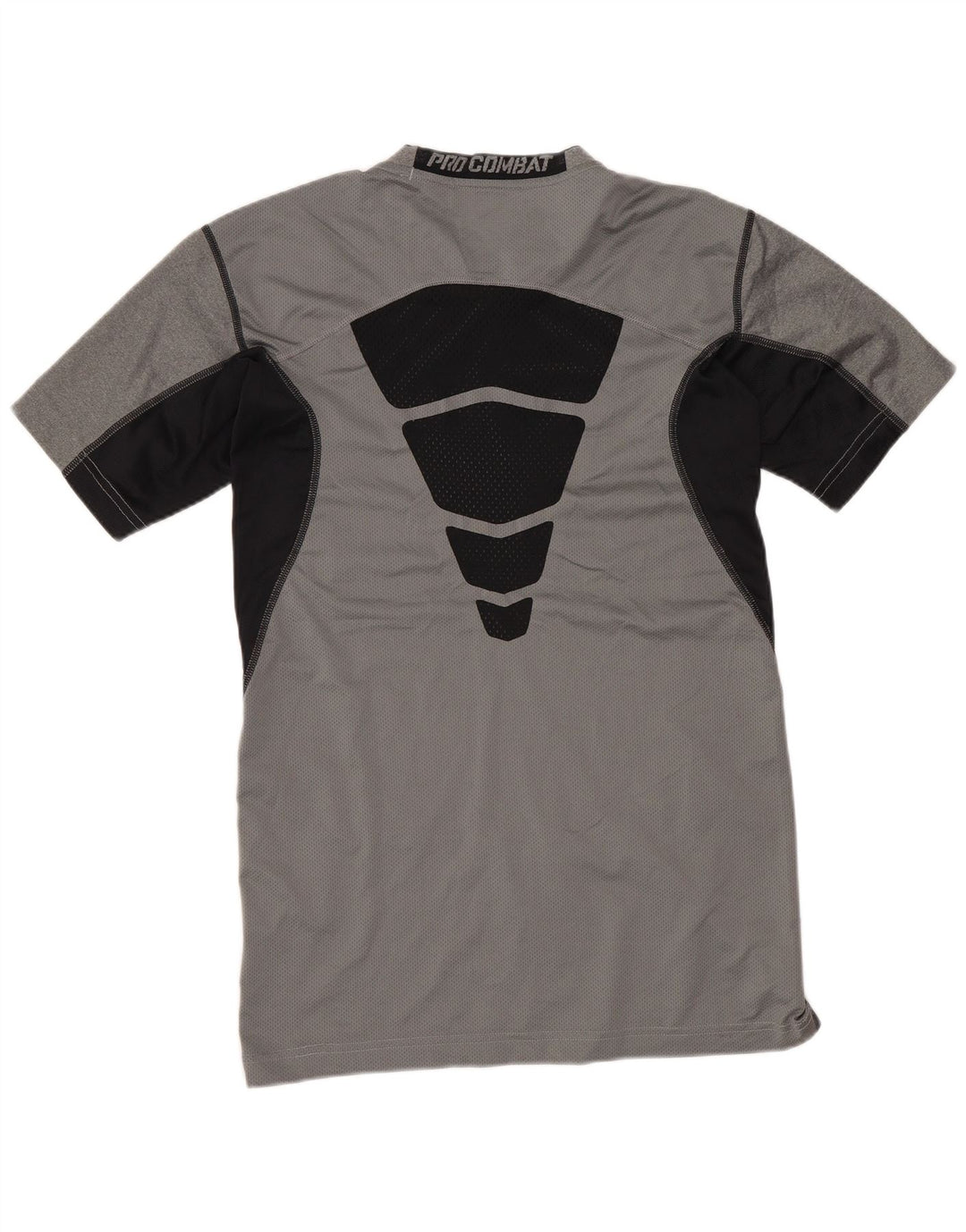 Nike Mens Dri Fit Graphic T-Shirt Top Large Grey Colourblock