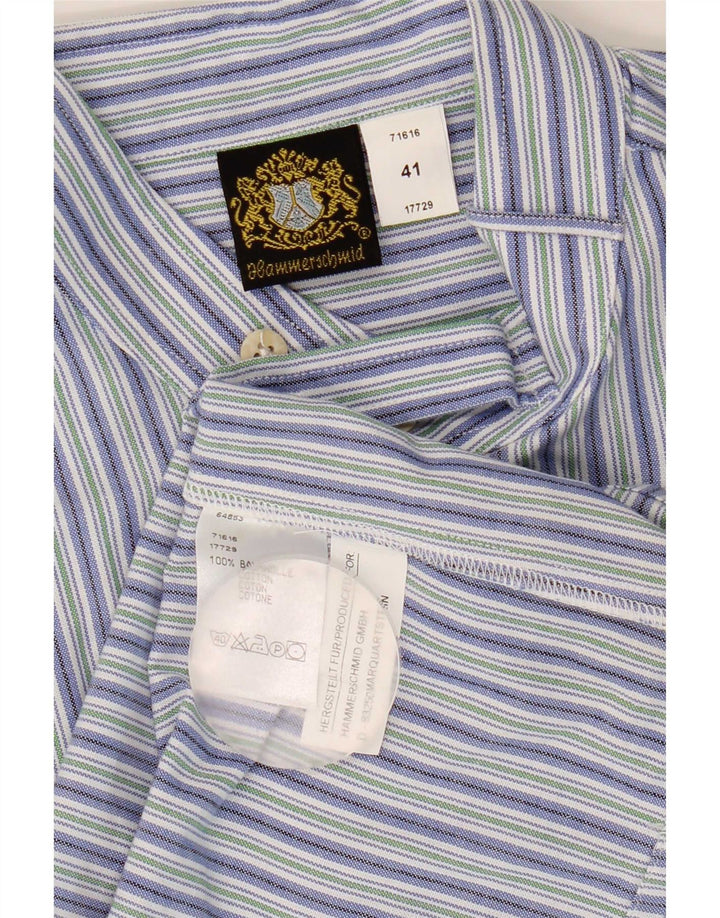 Hammerschmid Mens Pullover Shirt Size 41 Large Multicoloured Striped