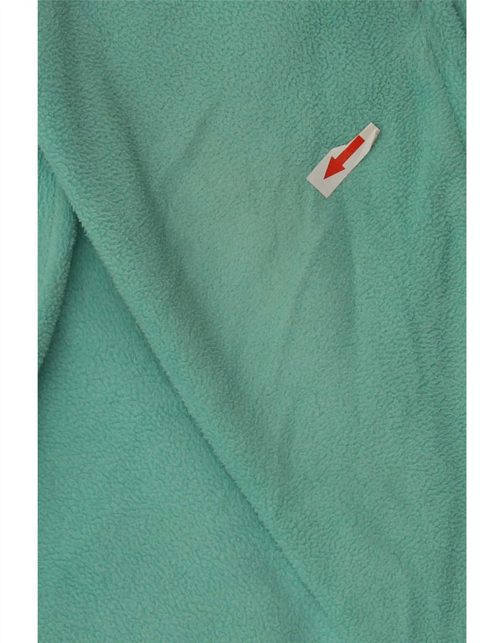 Marks & Spencer Womens Fleece Jacket UK 16 Large Green Polyester