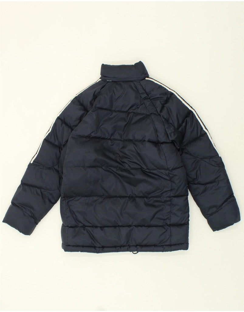 ADIDAS Boys Padded Jacket 13-14 Years Navy Blue Polyester Vintage Adidas and Second-Hand Adidas from Messina Hembry 