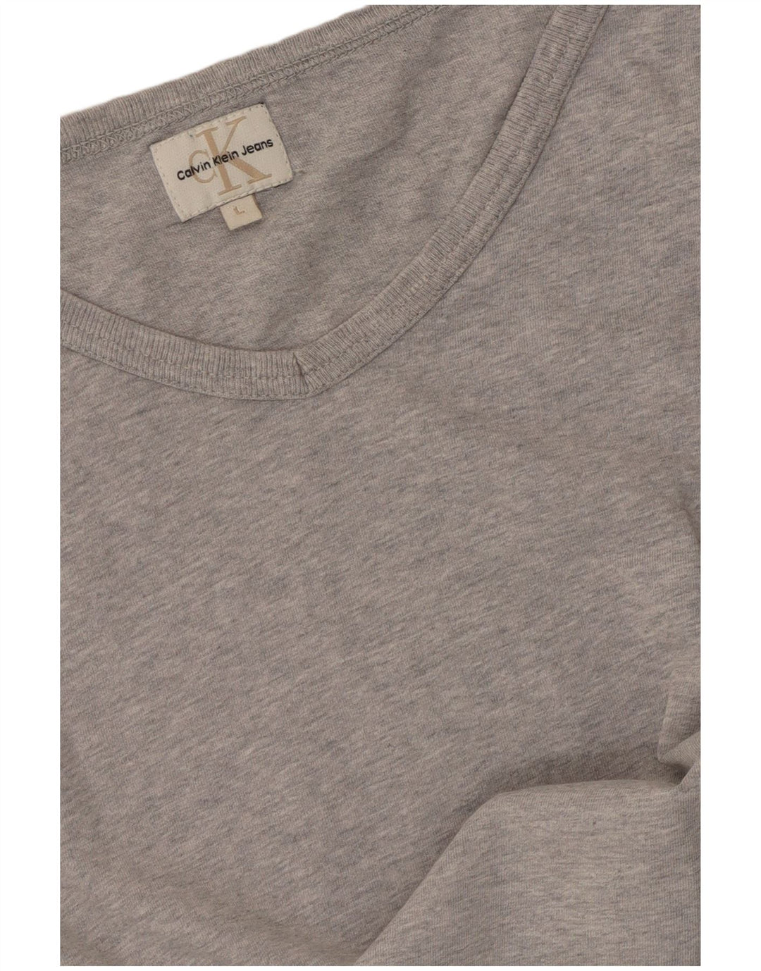 Calvin Klein Jeans Mens T-Shirt Top Large Grey Flecked