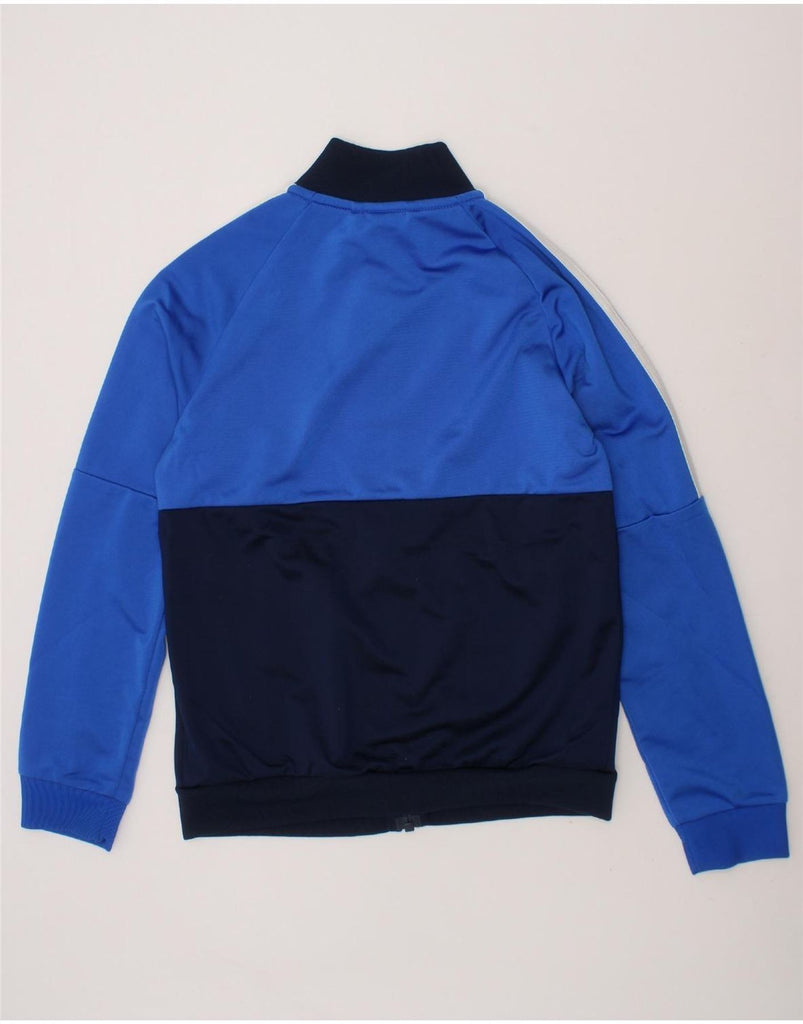 ADIDAS Boys Tracksuit Top Jacket 9-10 Years Blue Colourblock Polyester Vintage Adidas and Second-Hand Adidas from Messina Hembry 
