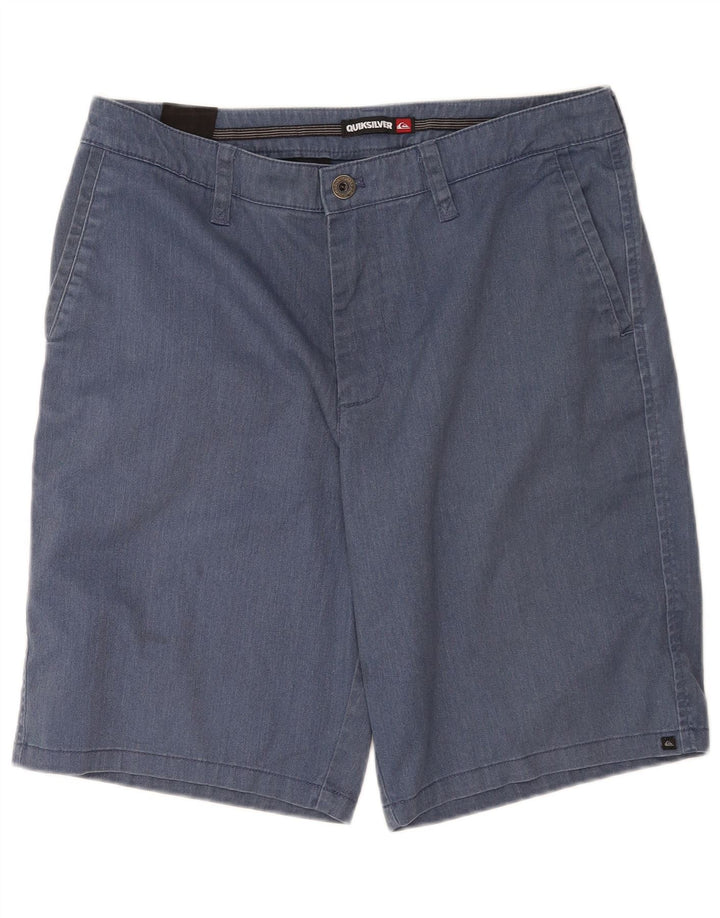 Quiksilver Mens Chino Shorts W33 Medium Blue Cotton