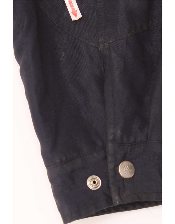 Henry Cottons Mens Utility Jacket IT 52 XL Navy Blue Nylon